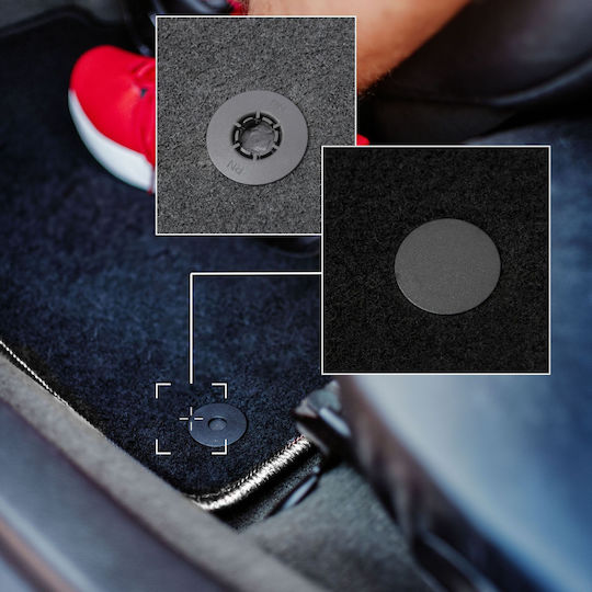 Carlux Silver Car Mats for Nissan Micra K12 Hatchback 2002-2010