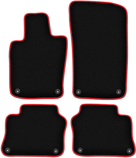 Carlux-red Car Mats Porsche Panamera Fastback 2009-2016