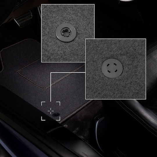 Graphite Car Mats Fiat Punto 12' Hatchback 2012-2018