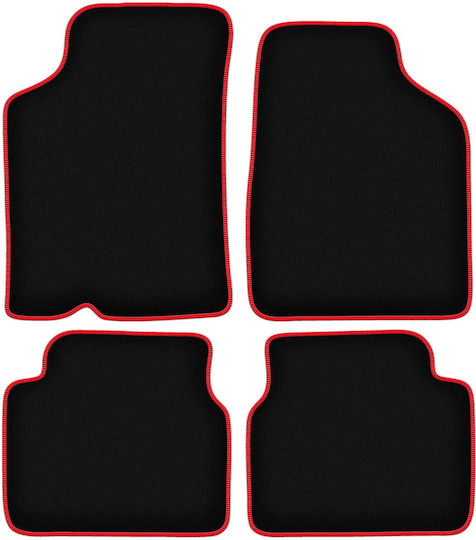 Carlux Red Car Mats Kia Sephia II Sedan 1997-2001