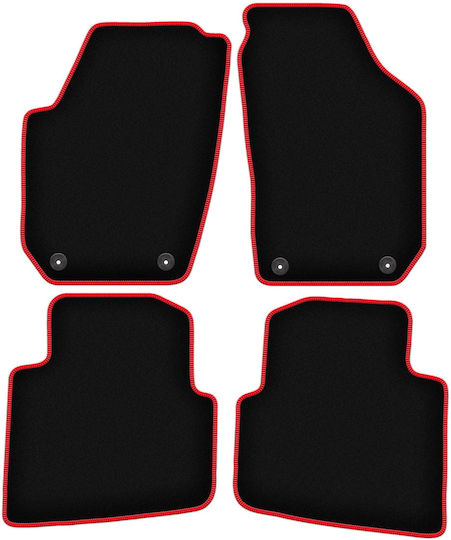Carlux-red Car Mats Skoda Praktik Kombivan 2006-2015