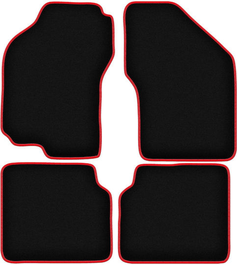 Carlux Red Car Mats Fiat Marea Sedan 1995-2001