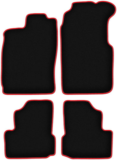 Carlux-red Car Floor Mats Saab 900 Ii Cabrio 1994-1995