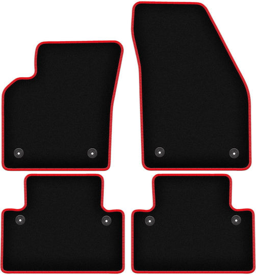Carlux Red Car Mats Volvo C30 Hatchback 2006-2012