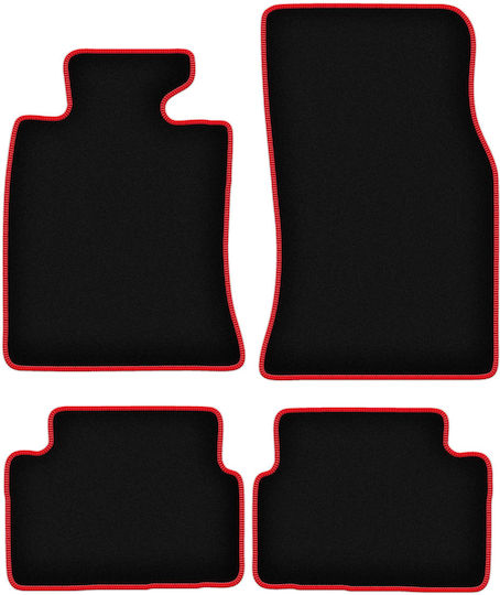 Carlux-rote Fußmatten Mini Clubman R55 Hatchback 2006