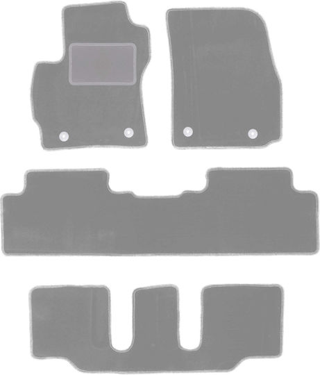Graue Fußmatten Mazda 5 I 7-Sitzer 2005-2010