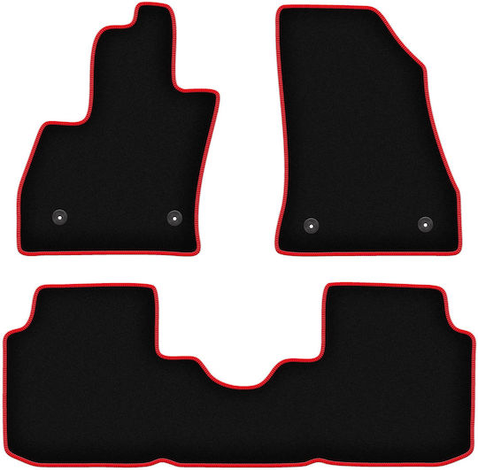 Carlux Red Car Mats Fiat 500L Minivan 2012