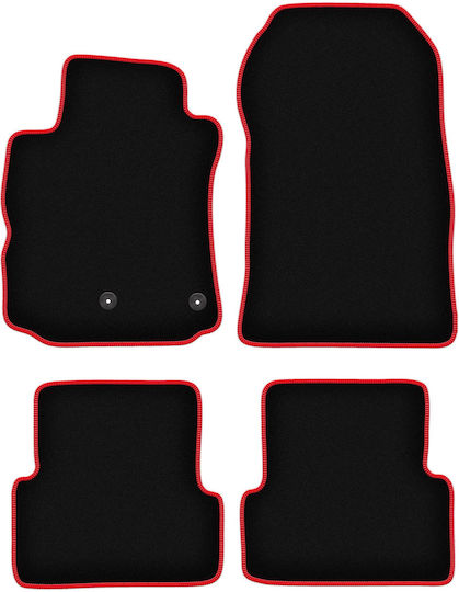 Carlux-red Car Mats Renault Modus Minivan 2004-2012