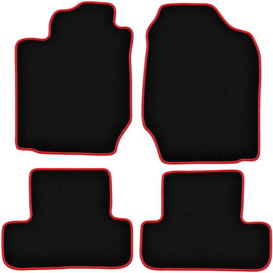 Carlux-червени стелки за кола Toyota Corolla Verso I Minivan 2001-2004