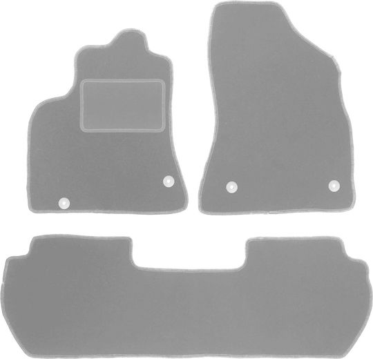Gray Car Mats Peugeot Partner II Tepee 2008-2018