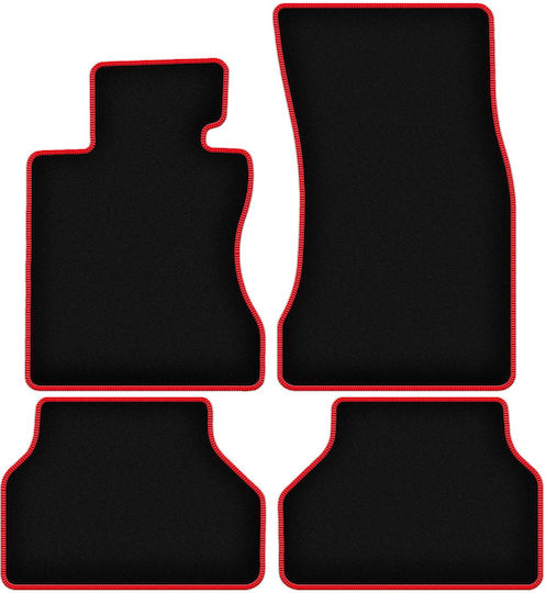 Carlux-red Car Floor Mats Bmw 5 E60 Sedan 2003-2010