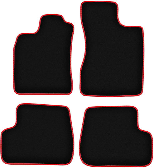 Carlux-red Car Mats Renault Twingo I Hatchback 1993-2006