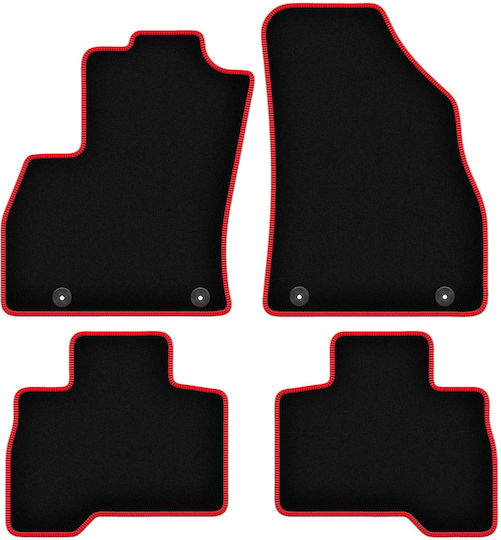 Carlux Red Car Mats Citroen Nemo Van 2007-2017