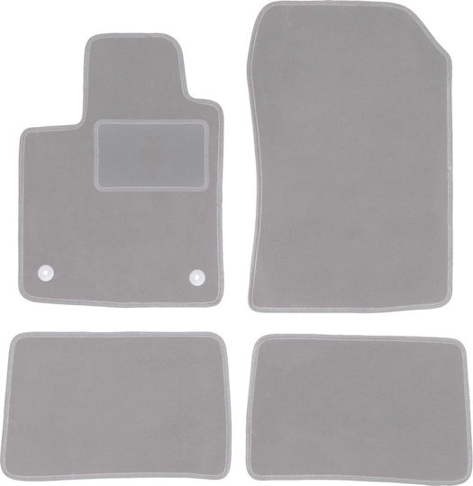 Gray Car Mats for Renault Twingo II Hatchback 2007-2014
