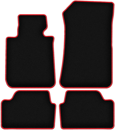 Carlux-red Car Floor Mats Bmw 1 E87 Hatchback 2004-2011