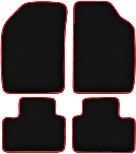 Carlux-red Car Mats Lancia Ypsilon I Hatchback 1996-2003