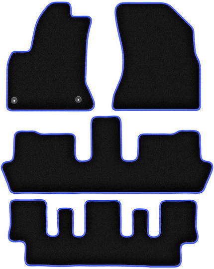 Covorașe auto Carlux-albastre Citroen C4 Picasso I 7 locuri 2006-2013