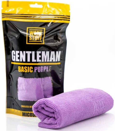 Work Stuff Gentleman Basic Cloth Microfiber Polishing for Body Car 350gsm Purple 40x40cm