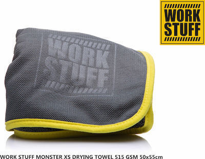Work Stuff Monster Xs Кърпа Микрофибърни Сушене Автомобил 515gsm Сив 55x50cm