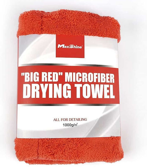 Maxshine Big Red Lavetă Microfibră Uscare pentru Corp Auto 1000gsm Roșu 70x50cm