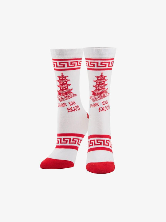 Odd Sox Ανδρικές Κάλτσες White/Red Odd Sox Ανδρικές Κάλτσες White/Red
