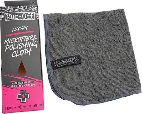 Muc-Off Microfiber Cleaning / Polishing Cloth for Car Body 400gsm Grey 40x40cm