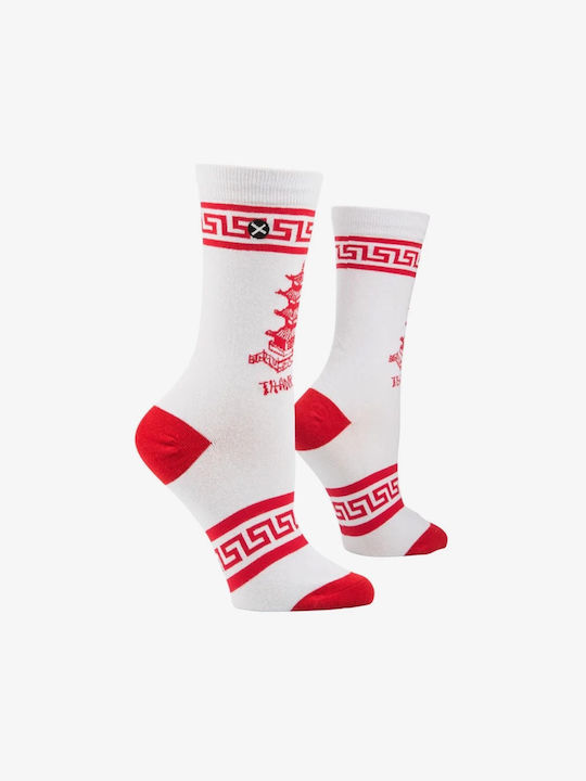 Odd Sox Ανδρικές Κάλτσες White/Red