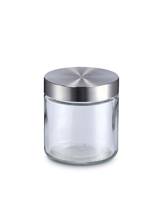 Vase General Use with Airtight Lid Glass Transparent 750ml