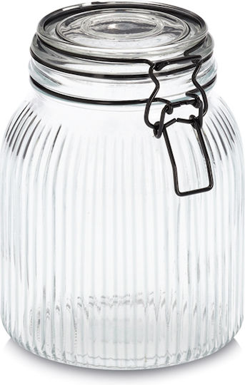 Vase Pasta with Airtight Lid Glass Transparent 1400ml