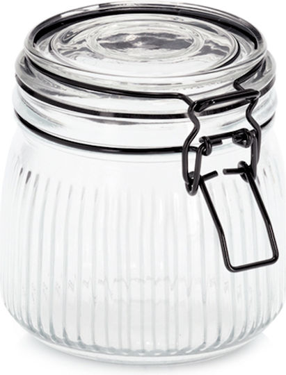 Vase Pasta with Airtight Lid Glass Transparent 550ml