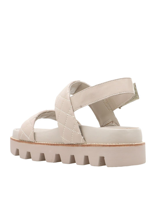 Women's Flat Sandals in Gray Color