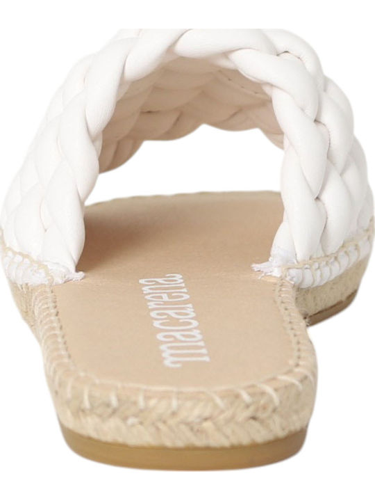 Women's Flat Sandals in White Color