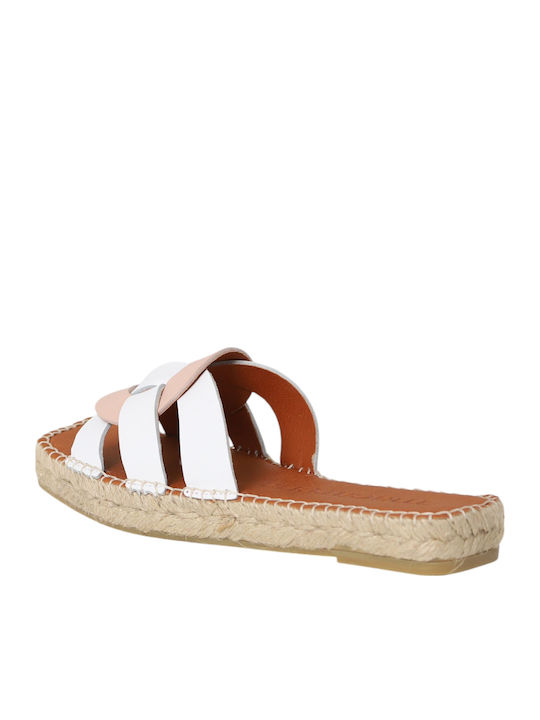 Women's Flat Sandals in White Color