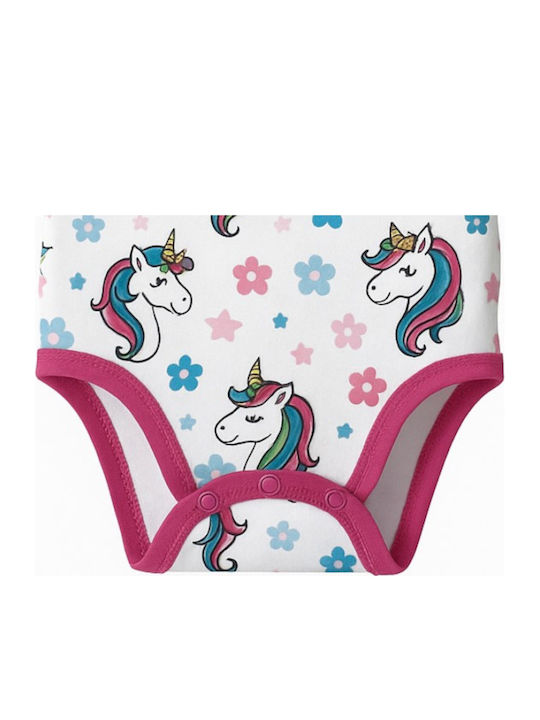 Disney Mini Mome Kurzärmelig Einhorn White-fuchsia