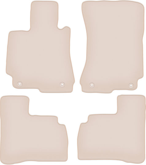 Premium Beige Car Mats Mercedes W221 S-Class Sedan Short 2005-2013