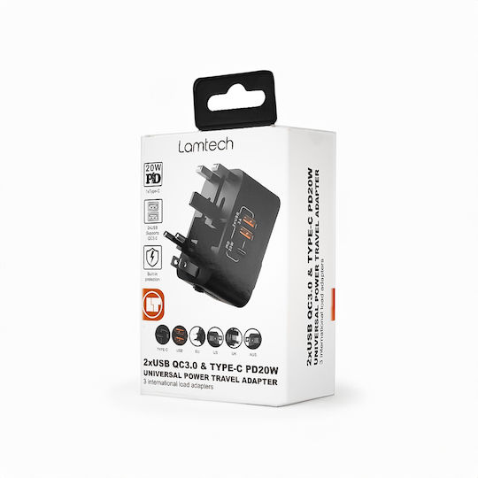 Lamtech Steckdosenadapter zu Universal