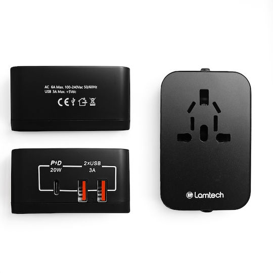 Lamtech Steckdosenadapter zu Universal