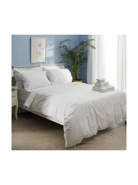 Charalambidis Textiles Σετ Μαξιλαροθήκες Λευκό 52x72εκ.