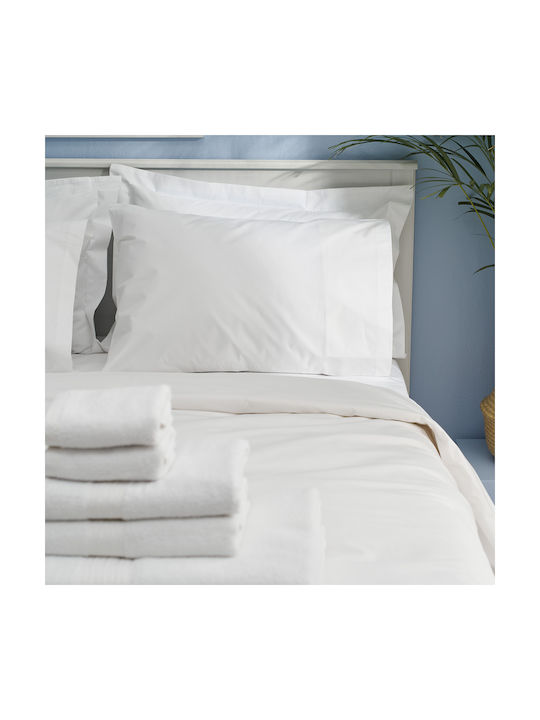 Charalambidis Textiles Σετ Μαξιλαροθήκες Λευκό 52x72εκ.