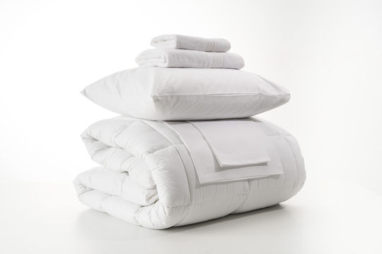 Charalambidis Textiles Σετ Μαξιλαροθήκες Λευκό 52x72εκ.
