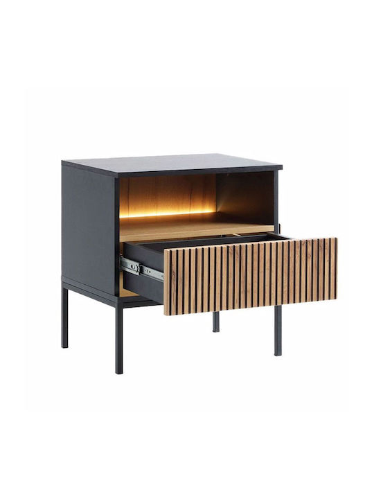 Nachttisch Metall Beige 54x39x56cm