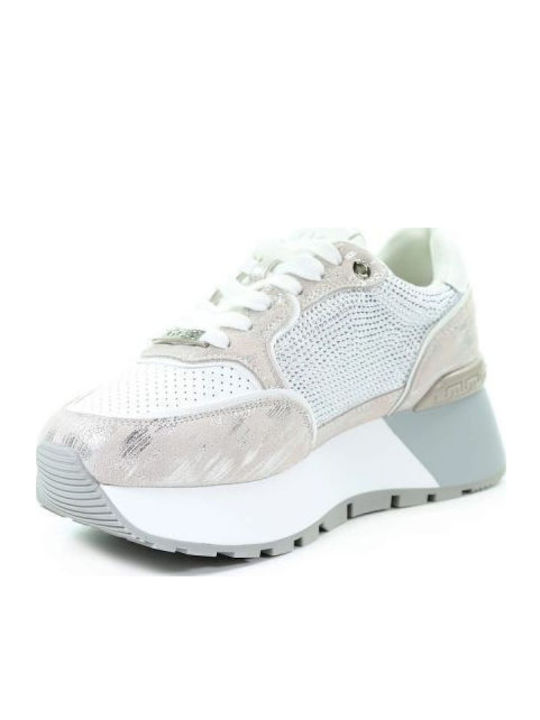 Damen Sneakers Silber