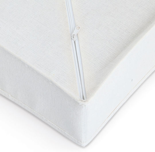 Fabric Storage Case for Belts / Socks / Underwear / Ties in Ecru Color 30x30x11cm 1pcs