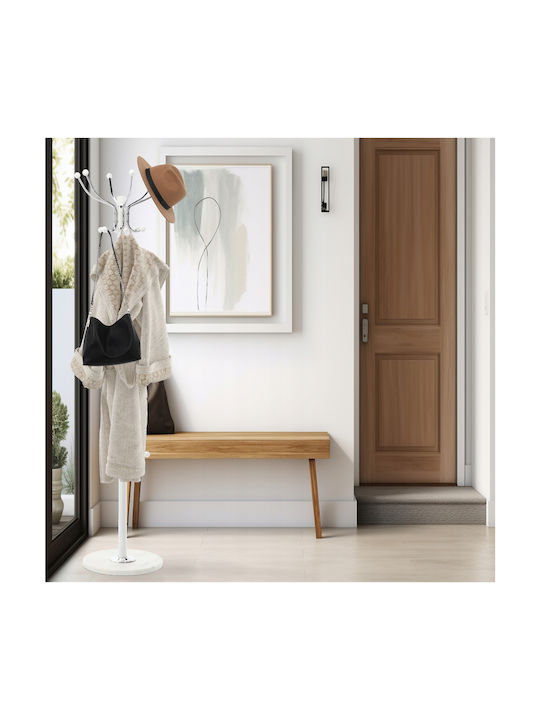 Καλόγερος Μεταλλικός Λευκός 178cm