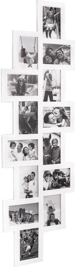 Wall-Mounted Plastic Photo Frame With White Frame