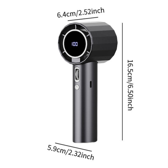 Вентилатор Чанта За Ръка USB Без Перк Сив 286349714010