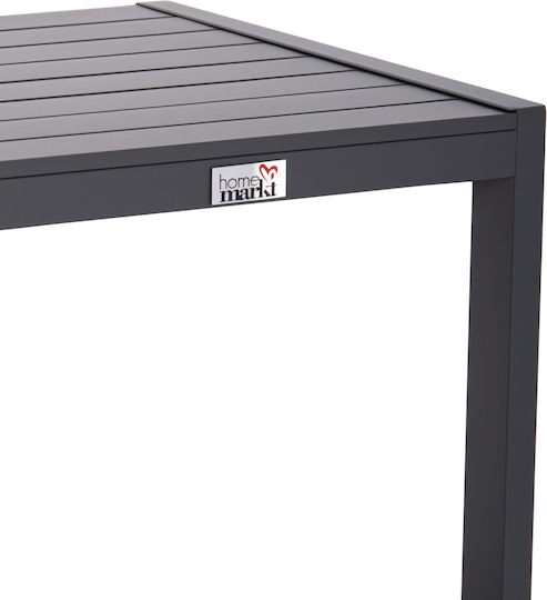 Belling Auxiliary Outdoor Foldable Aluminum Table Dark Grey 42x43x53cm