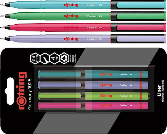 Rotring Μαρκαδόροι Fun Farben Σετ 4 χρώματα