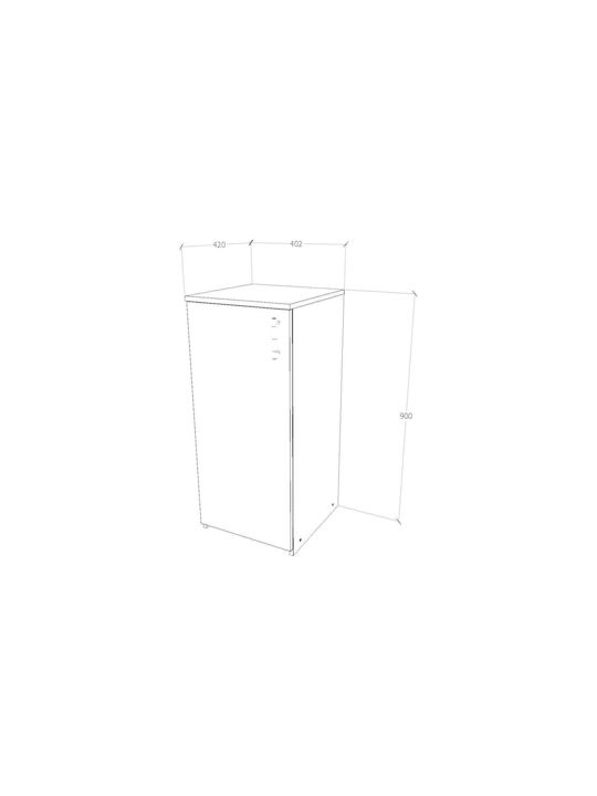 Συρταριέρα Κρεβατοκάμαρας Creta Bronze Oak 40x42x42cm