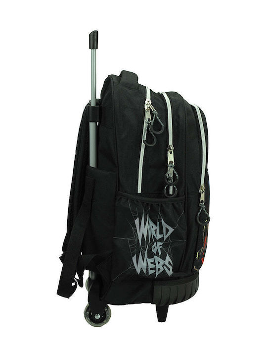 Gim Spiderman School Bag Trolley Elementary Black 27L 2021